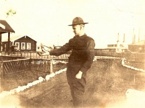 Ray Gesell joined the Army in 1918 and  trained in the Pidgeon Squadron at Fort Lewis, Washington.
